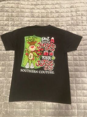 Southern Couture Women's Black 'Put A Little Jingle In Your Jangle' Graphic Tee